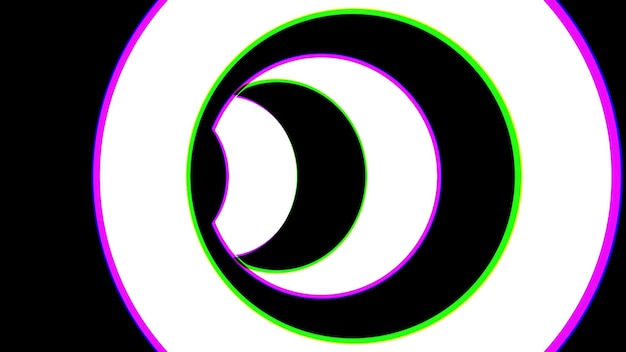 Black and white striped tunnel psychedelic abstraction