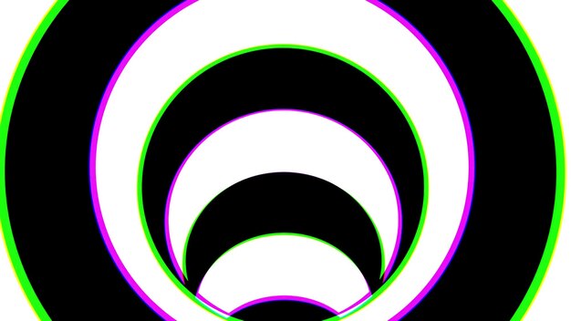 Black and white striped tunnel psychedelic abstraction