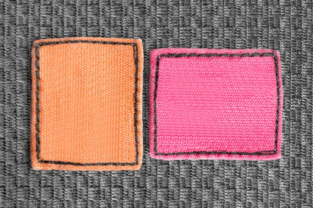 Blank clothing labels