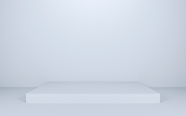 Blank stage for showing, 3d render