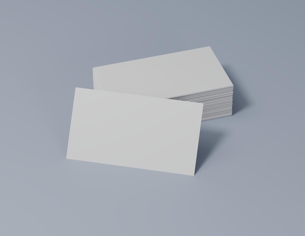 blank white business cards namecards mockup