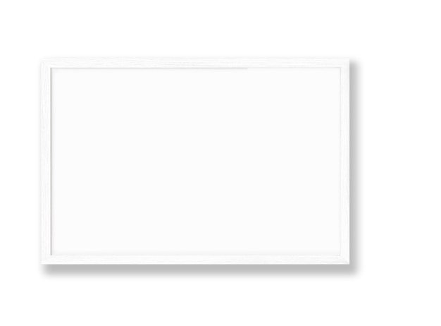 Blank white card on a white background.