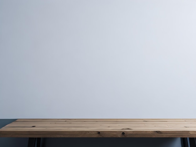 Blank white wooden table texture background used for displaying products and presenting Products