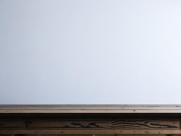 Blank white wooden table texture background used for displaying products and presenting Products