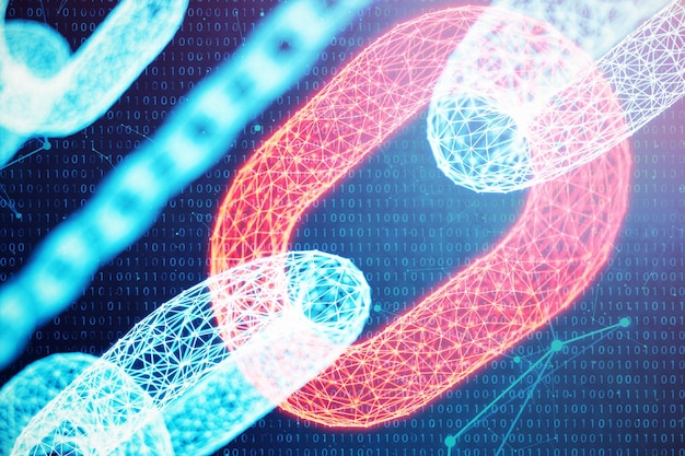 block chain concept digital block chain technology cryptocurrency concept of digital code