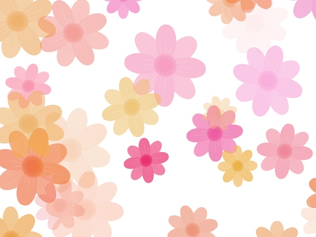 Blomsterbaggrundsillustration til dekoration