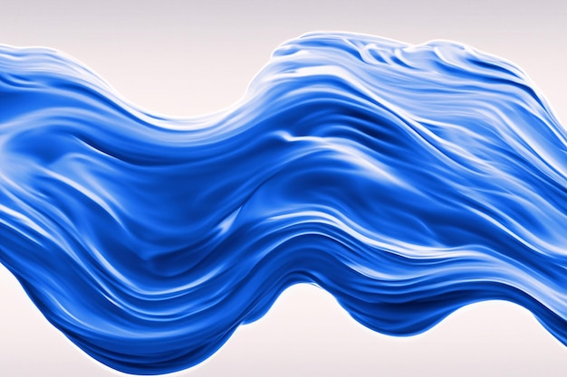 Blue Color Fluid Wave