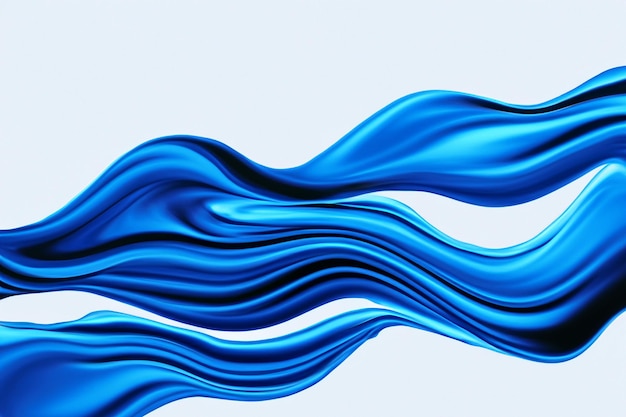 Blue Color Fluid Wave