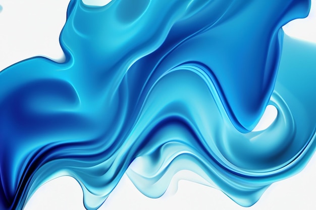 Blue Color Fluid Wave