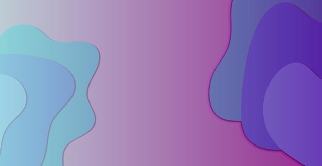 Blue curves and the waves of the sea range from soft to dark abstract vector background design style