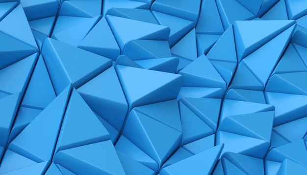blue geometric d triangles background