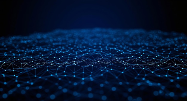 blue network abstract background
