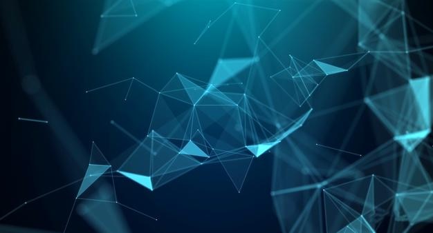 Blue Tech Particle Background