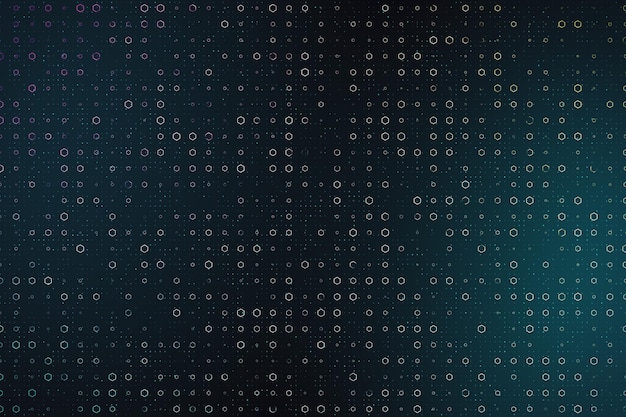 Blue wallpaper with colorful circles