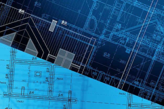 Blueprint Design Of New House