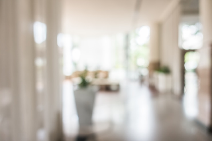 Bild blurred terrace entrance