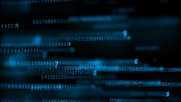 Bølge af partikler. Abstrakt baggrund med en dynamisk bølge. Big data. Vektorillustration