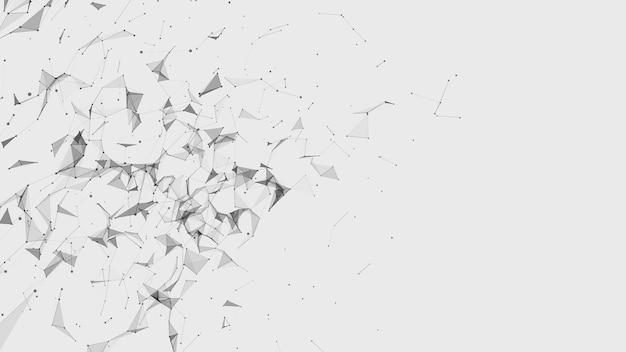 Bølge af partikler. Abstrakt baggrund med en dynamisk bølge. Big data