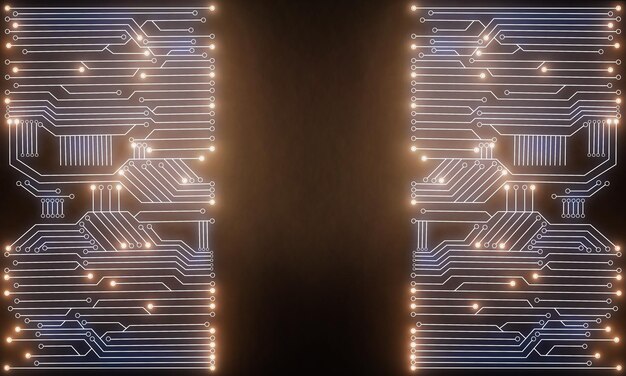 Bright circuit wallpaper