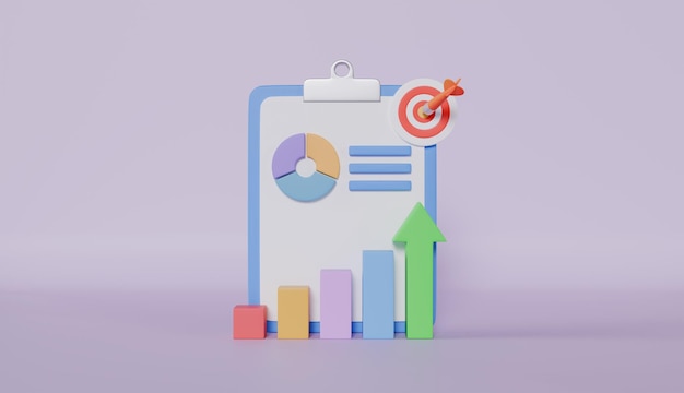 Business and financial statistics 3D achieving goals Successful completion of business tasks