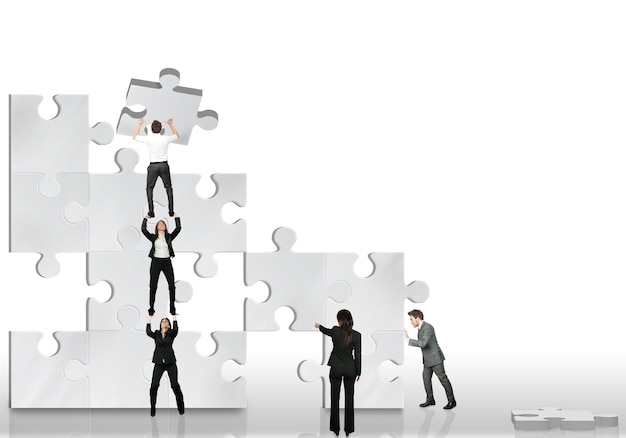 Business partner work together