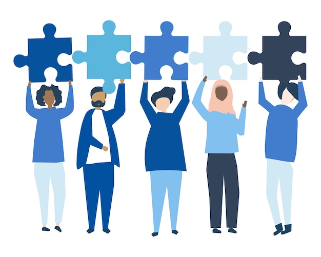 Business puslespil PNG illustration gennemsigtig baggrund