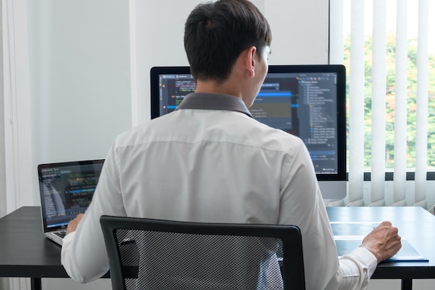 Businesswoman working at office