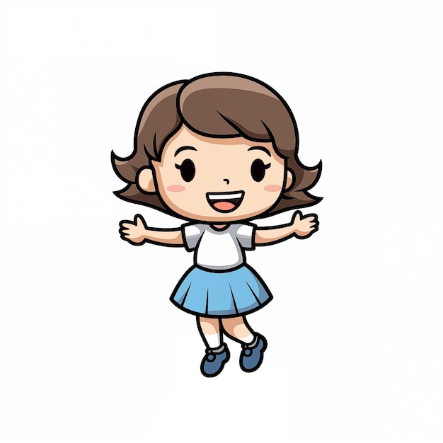 Cartoon lille pige