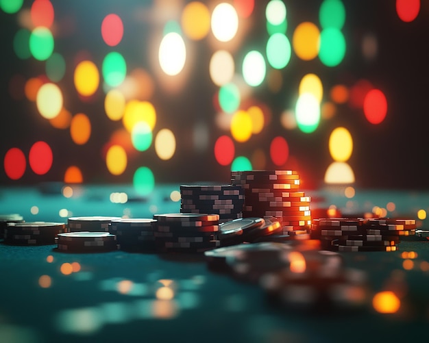 Casinochips tæt på