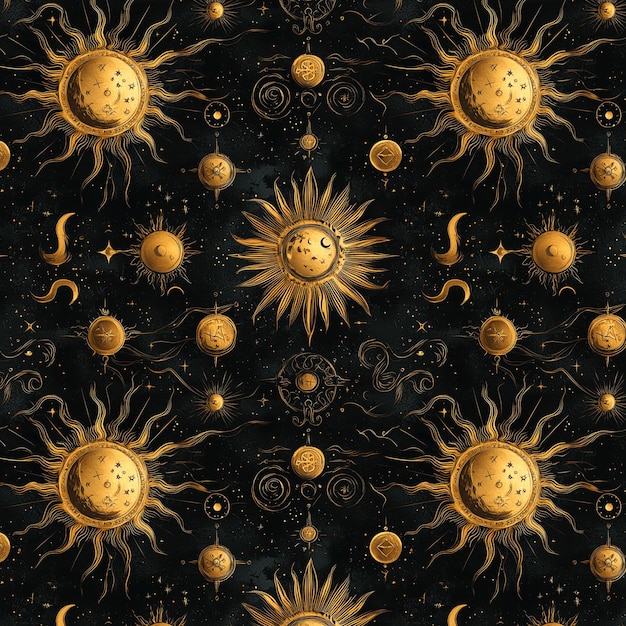 Celestial Gold Pattern