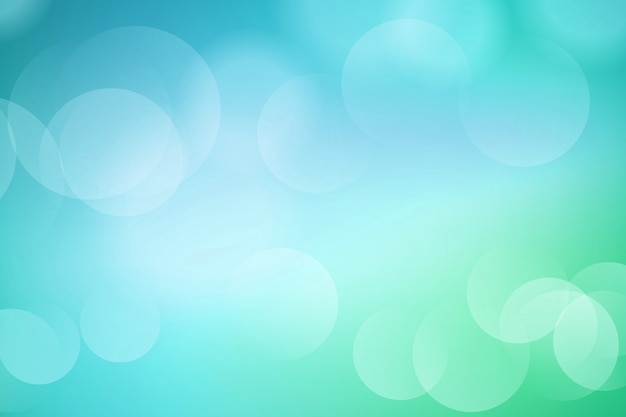 Christmas background with blue bokeh lights design