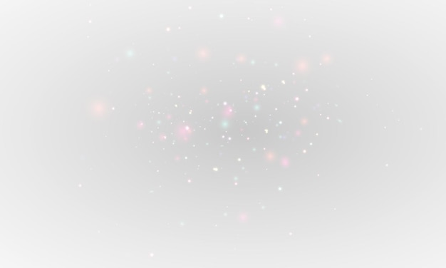 Christmas dust glowing bokeh confetti light and glitter texture overlay for your design