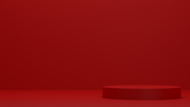 Christmas red scene background backdrop podium stand product shelf standing backdrop pedestal disp