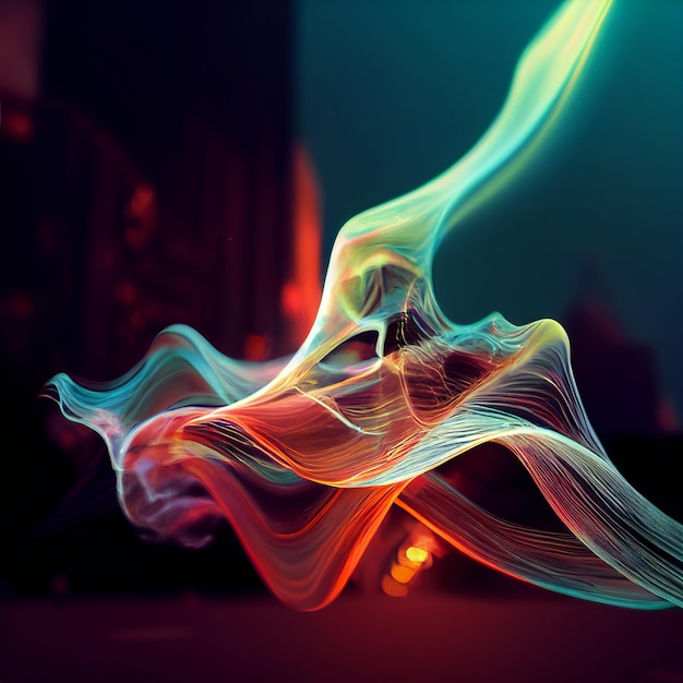 Cinematic background abstract smoke texture neon