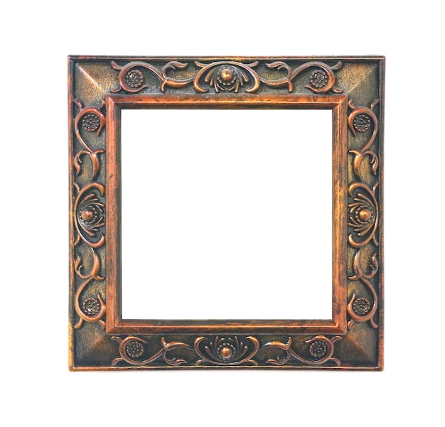 Classic photo frame blank on white background