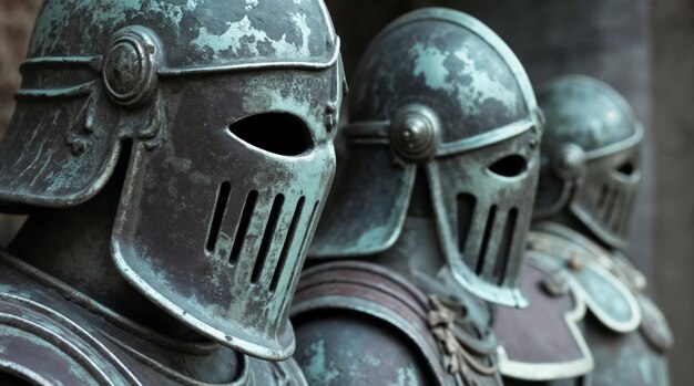 Close-up of Bronze Knights Armor