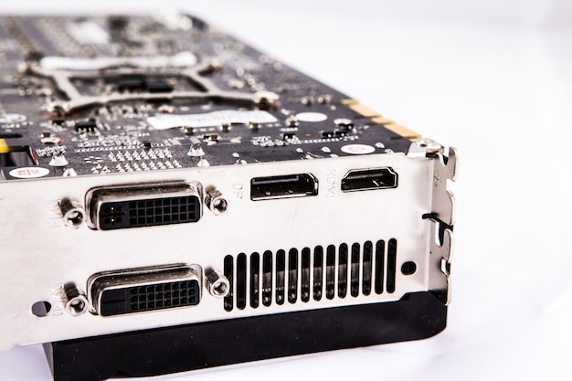 close-up of graphic card