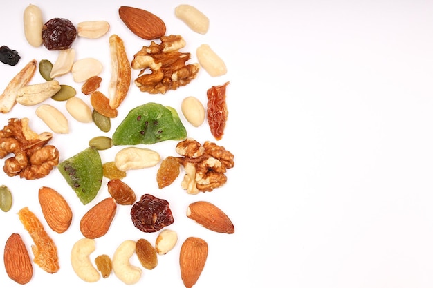 Close up of mixed nuts as background