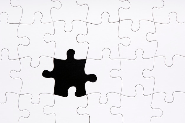 Close-up of puzzle pieces
