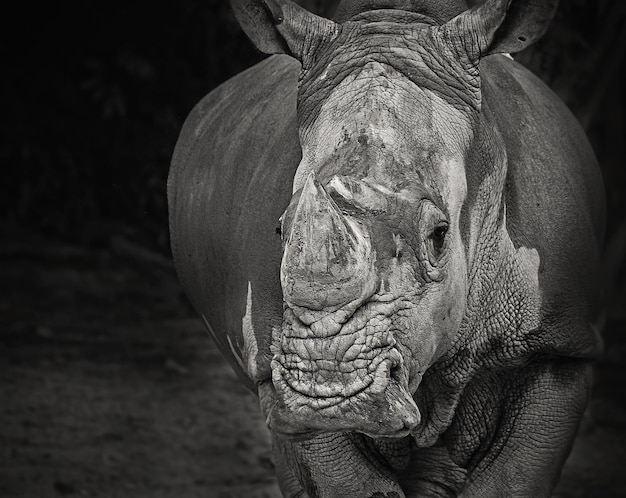 close-up of rhinoceros
