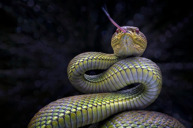 close-up of snake