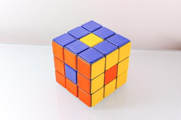 Close-up of toy over white background