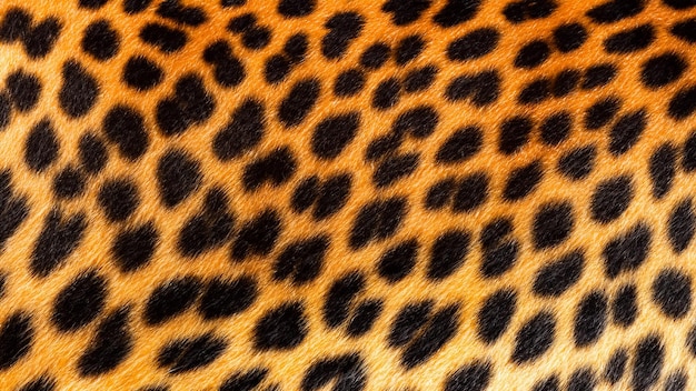 CloseUp of Panther Fur with Black Dots Pattern Backdrop
