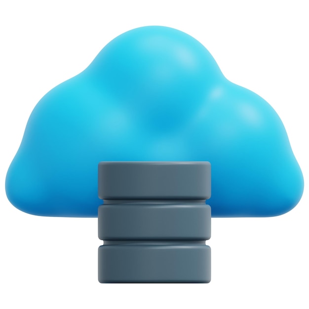 cloud 3D-rendering ikon illustration
