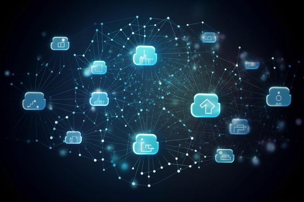 Cloud IOT Internet of Things Icon and symbol