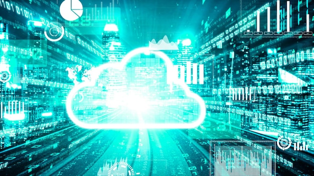 Cloudcomputer og online datalagring med tavs intelligent delingssoftware