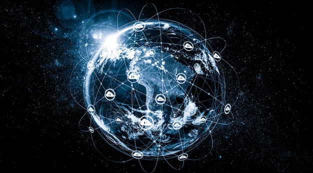 Cloudcomputing-teknologi og online datalagring i innovativ opfattelse