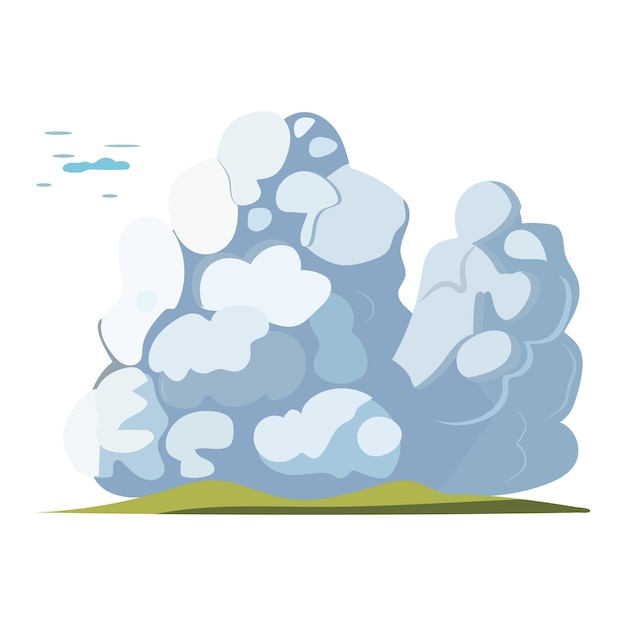 Clouds of colorful set This cartoon illustration and creative design unite to paint a clouds