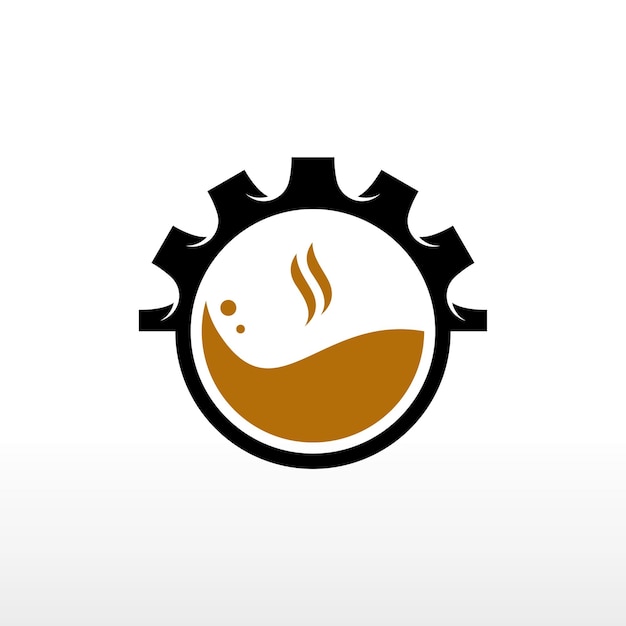 coffee shop logo design template illustration vector