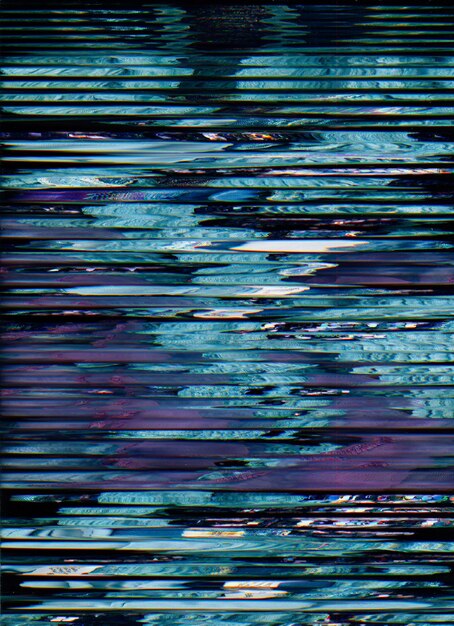 Color glitch noise Digital distortion Coinbase technology Dark blue purple black stripe design static artifacts defect abstract overlay